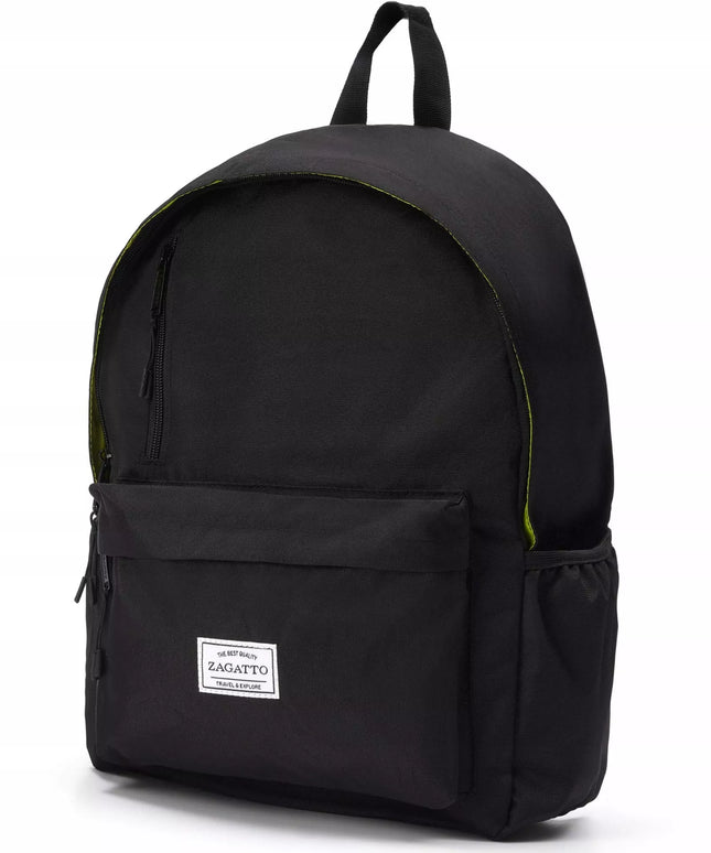 „Zagatto“ juoda mokyklinė, sportinė kuprinė jaunimui, moterims ir vyrams