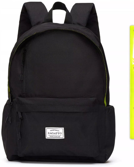 „Zagatto“ juoda mokyklinė, sportinė kuprinė jaunimui, moterims ir vyrams
