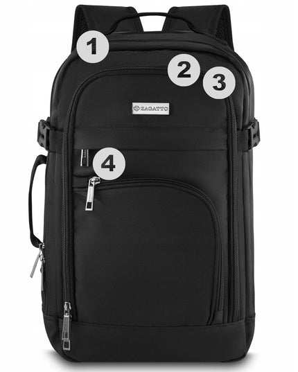 Zagatto ZG1128 daugiafunkcė kelioninė kuprinė lėktuvui 40x30x20 cm