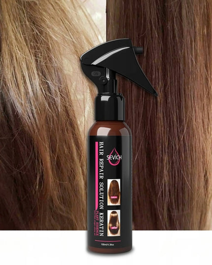 Skystas keratinas 100ml kondicionierius serumas dulksna sausiems ir pažeistiems plaukams