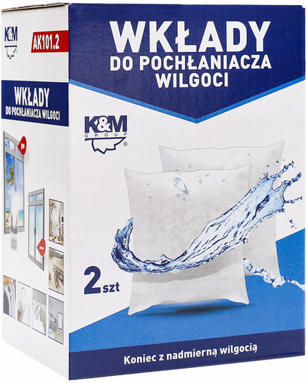Drėgmės surinkiklis K&M / drėgmės surinkiklio užpildai 6x 280g