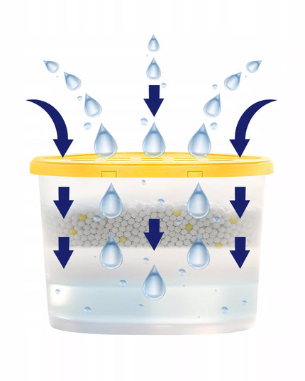 Drėgmės surinkėjas citrinų kvapo oro sausintuvas AquaFloow 12 vnt 400 ml
