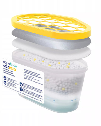 Drėgmės surinkėjas citrinų kvapo oro sausintuvas AquaFloow 12 vnt 400 ml