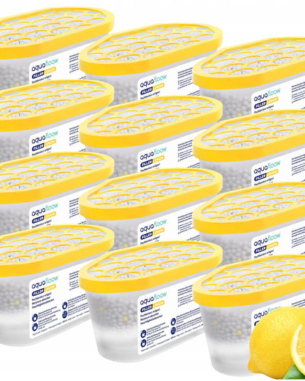 Drėgmės surinkėjas citrinų kvapo oro sausintuvas AquaFloow 12 vnt 400 ml