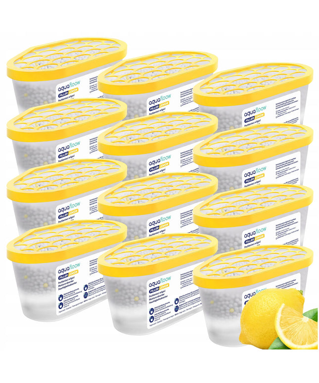 Drėgmės surinkėjas citrinų kvapo oro sausintuvas AquaFloow 12 vnt 400 ml
