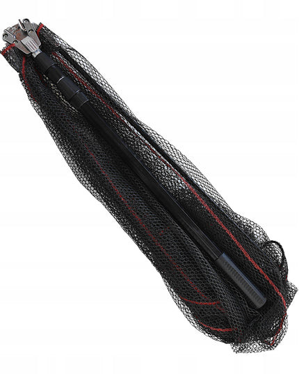 Teleskopinis sulankstomas meškeriojimo tinklas žuvims su gumuota tinkleliu 210 cm