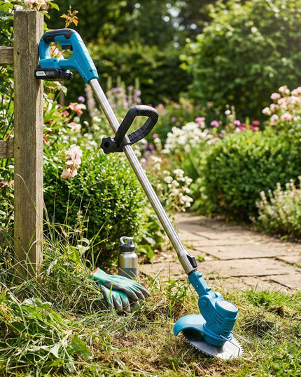 Sunlight akumuliatorinė žoliapjovė 21V 1000W teleskopinė, 2 akumuliatorių pilnas komplektas