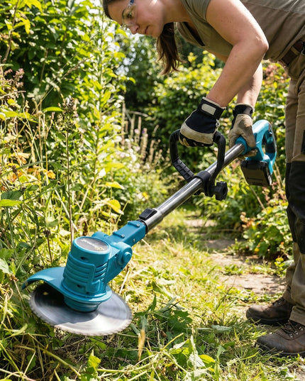Sunlight akumuliatorinė žoliapjovė 21V 1000W teleskopinė, 2 akumuliatorių pilnas komplektas