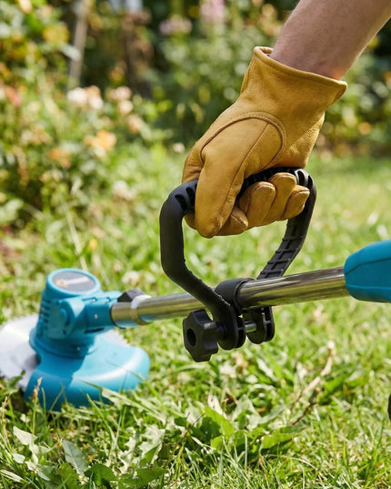 Sunlight akumuliatorinė žoliapjovė 21V 1000W teleskopinė, 2 akumuliatorių pilnas komplektas