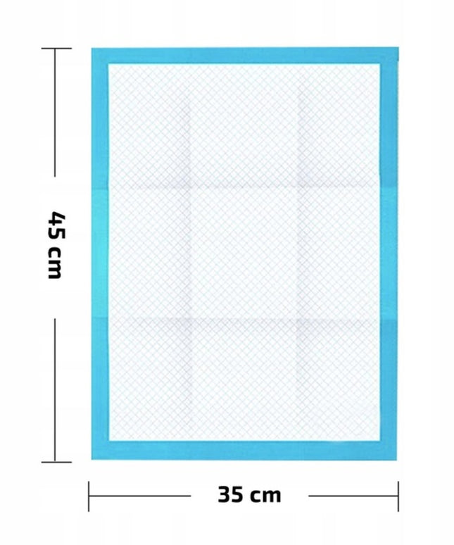 Sugeriamosios higieninės paklotėlės 35x45 cm 100 vnt. TRENIRUOČIŲ kilimėliai gyvūnams
