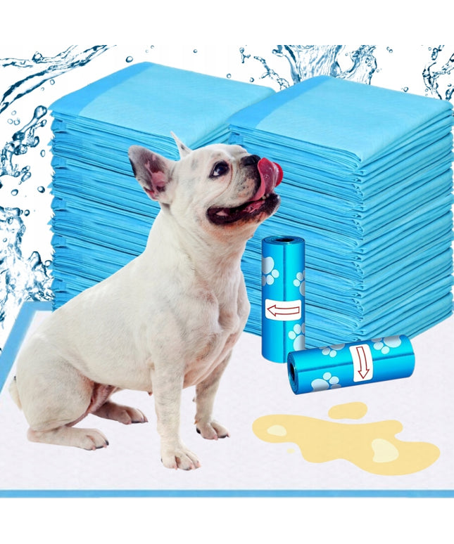 Sugeriamosios higieninės paklotėlės 35x45 cm 100 vnt. TRENIRUOČIŲ kilimėliai gyvūnams