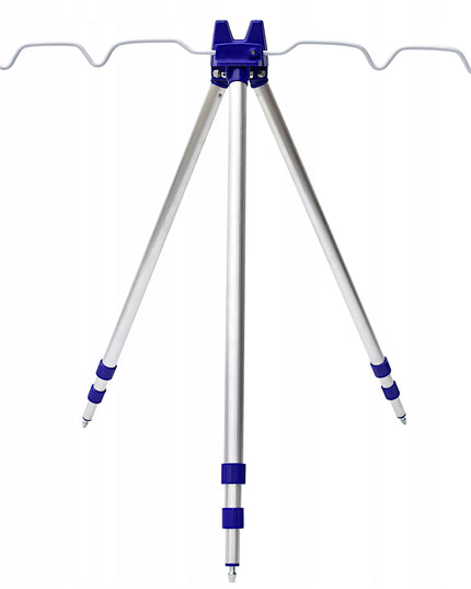 Teleskopinis meškerių stovas trikojis