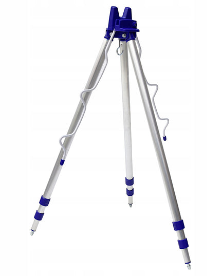Teleskopinis meškerių stovas trikojis