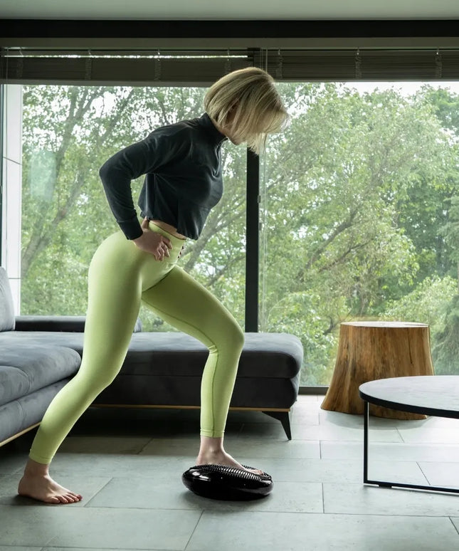 DrFit sensorinė pagalvė – balanso diskas su spygliukais sėdėjimui ir mankštai + pompa