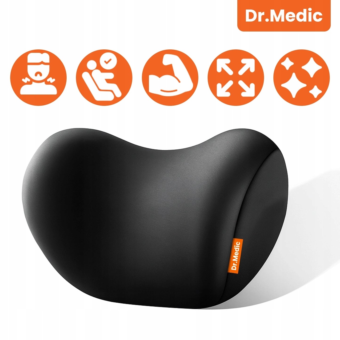 Pagalvėlė automobiliui, biurui, kaklui, galvai ant sėdynės, atlošo DR.MEDIC