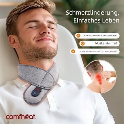 „Comfheat“ USB šildanti kaklo pagalvėlė su vibraciniu masažu
