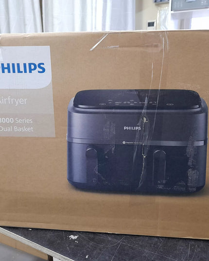Dviguba „Philips Airfryer NA350/00 RapidAir“ serijos 3000 gruzdintuvė, 9 l, 2750 W