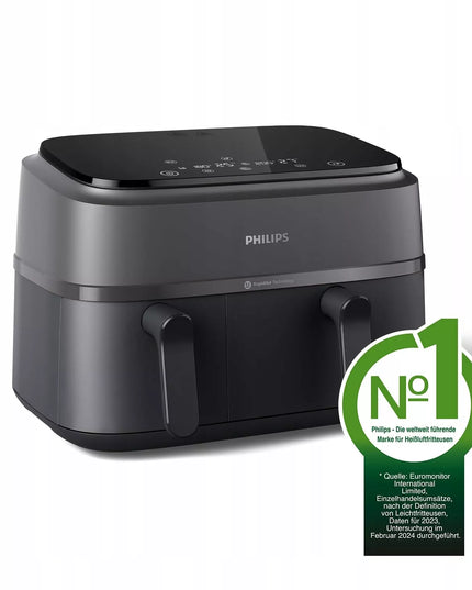 Dviguba „Philips Airfryer NA350/00 RapidAir“ serijos 3000 gruzdintuvė, 9 l, 2750 W