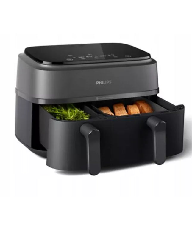 Dviguba „Philips Airfryer NA350/00 RapidAir“ serijos 3000 gruzdintuvė, 9 l, 2750 W