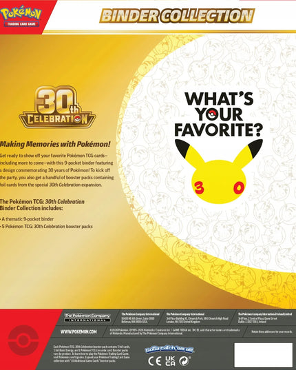 Pokémon TCG: 30th Celebration – Binder Collection