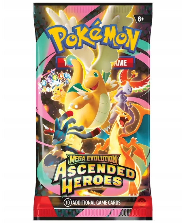 Pokémon TCG: Ascended Heroes papildymo kortelių pakelis