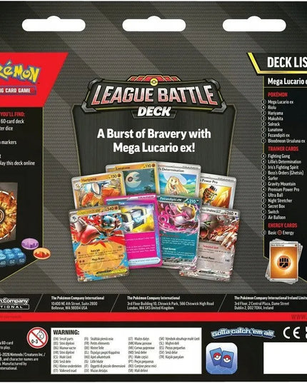 Pokémon TCG „League Battle Deck“ kaladė „Mega Lucario ex“