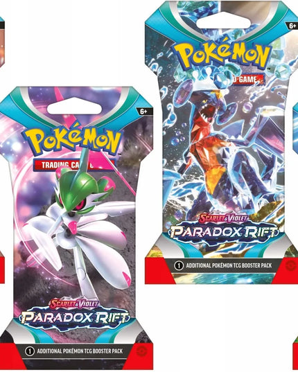 „Pokémon TCG: Paradox Rift“ papildymo pakelis įmautėje