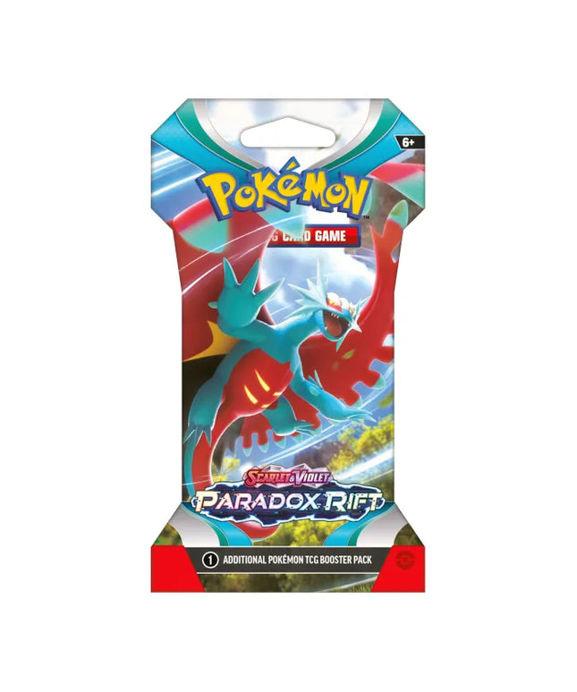 „Pokémon TCG: Paradox Rift“ papildymo pakelis įmautėje