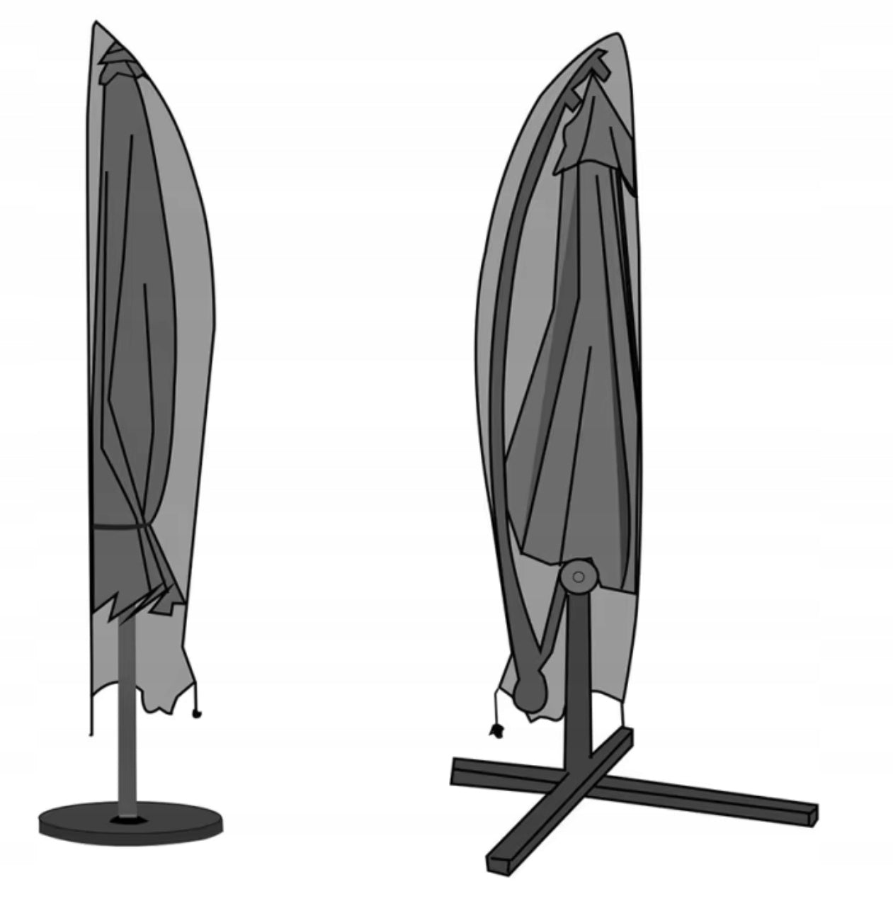 Universali didelė vandeniui atspari aukštos kokybės sodo skėčio užvalkalas/dėklas