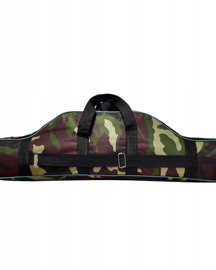 Sustiprintas 90cm meškerių dėklas, 2 skyrių, su kišene, dirželiu ir rankenomis