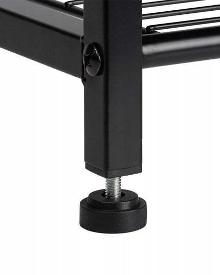 Batų lentyna, stovas, stelažas avalynei, didelė metalinė bambukinė spintelė 4 lentynomis