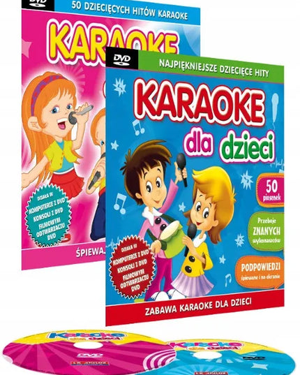 Lenkiškų dainų karaoke vaikams DVD + mikrofonas
