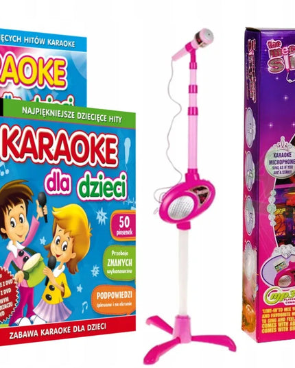 Lenkiškų dainų karaoke vaikams DVD + mikrofonas