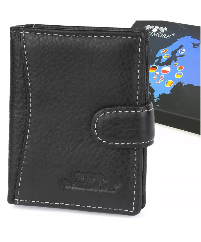 Mažas vertikalus vyriškas odinis „Beltimore“ piniginis su RFiD apsauga