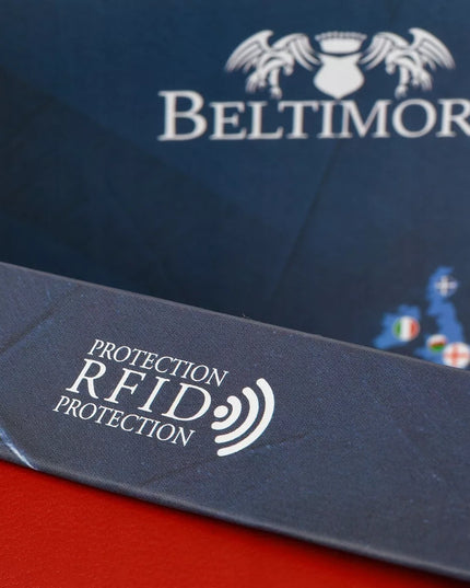 Moteriška odinė piniginė Beltimore RFiD, didelė, raudona