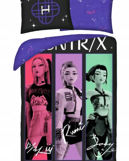 Vaikiška patalynė „K-POP Demon Hunters“, 140 × 200 cm, „Halantex“, 100 % medvilnė