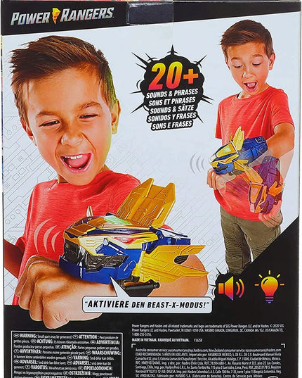 Power Rangers Beast Morphers Beast-X King Morpher su šviesos efektais
