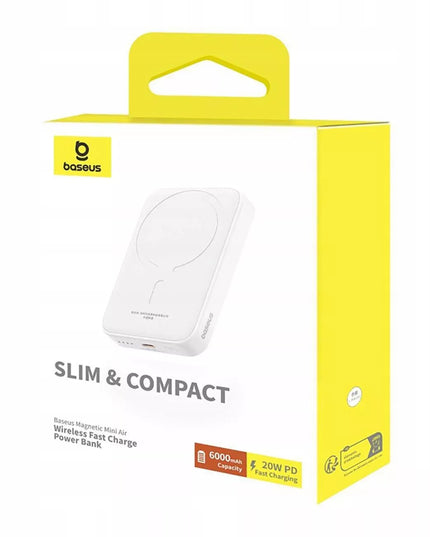 Powerbank Baseus Magnetic Mini 6000mAh 20W Su Kabeliu Simple Series USB-C