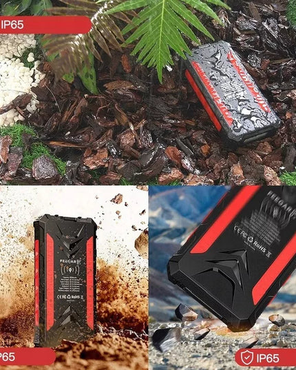 Saulės energijos įkroviklis Feegar 36000mAh Power 20W 4x USB-C PD indukcinis greitasis įkrovimas