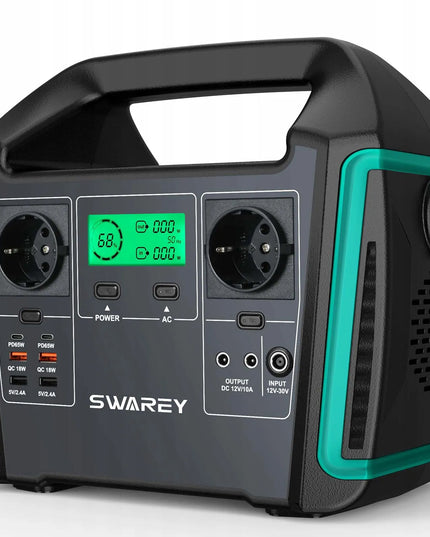 Swarey S1000 saulės energijos įkroviklis su 100 W saulės kolektoriumi – 1000 W nešiojamoji energijos stotelė