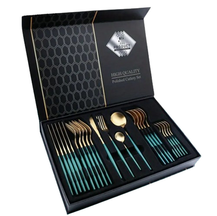 24 vnt. prabangus stalo įrankių rinkinys, komplektas