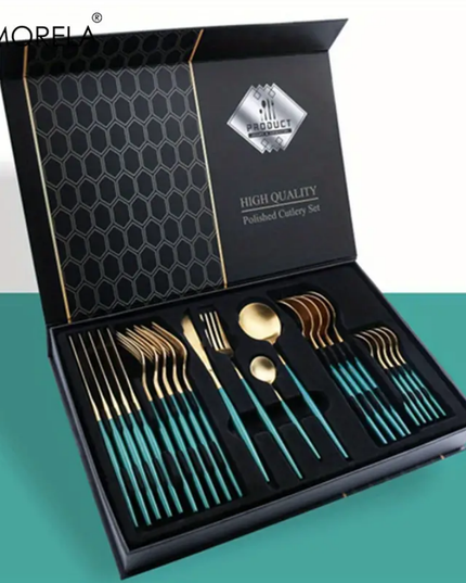 24 vnt. prabangus stalo įrankių rinkinys, komplektas