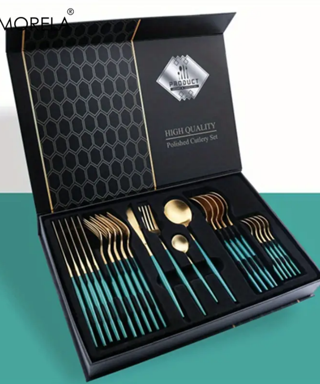 24 vnt. prabangus stalo įrankių rinkinys, komplektas