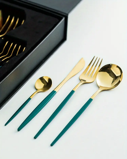 24 vnt. prabangus stalo įrankių rinkinys, komplektas