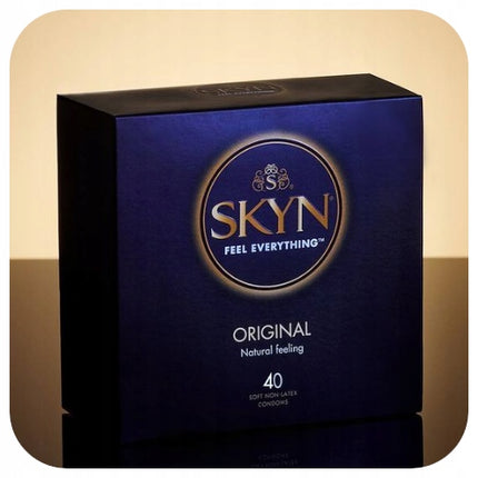 Prezervatyvai Unimil SKYN ORIGINAL klasikiniai be latekso 40 vnt.