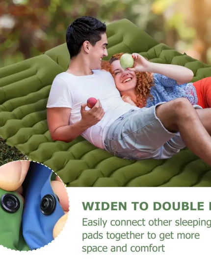Pripučiamas miego kilimėlis, kelioninis čiužinys, su įmontuota pompa