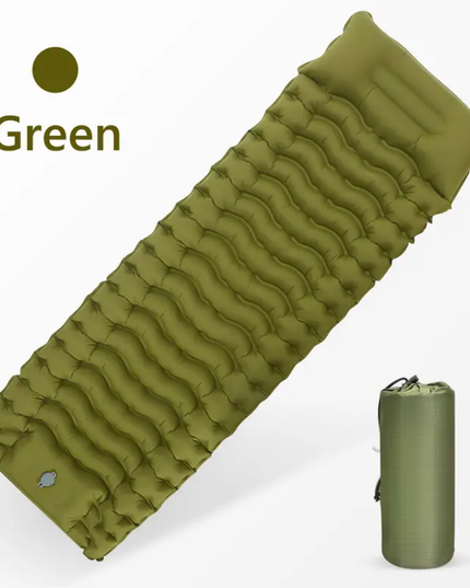 Pripučiamas miego kilimėlis, kelioninis čiužinys, su įmontuota pompa