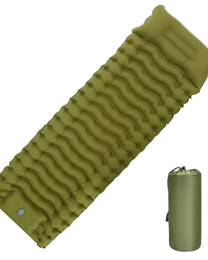 Pripučiamas miego kilimėlis, kelioninis čiužinys, su įmontuota pompa