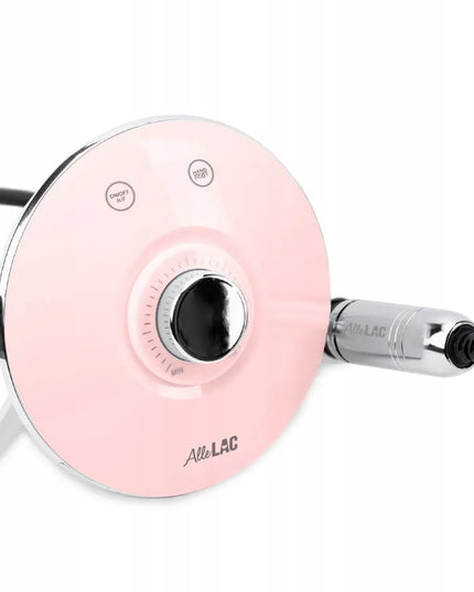 Profesionalus nagų frezatorius AlleLac M17, 68 W, rožinis, su frezomis ir laikikliu