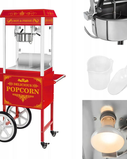 Profesionali mobili spragėsių gaminimo mašina Royal Catering RCPW-16.3, su vežimėliu, 230 V, 1500 W